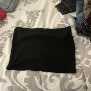 Simple black tube top